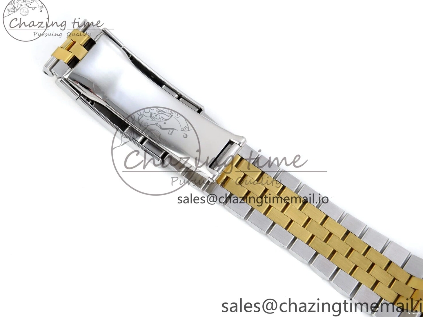 Best Stick YG 126233 EWEF SS on Textured Jubilee A3235 Bracelet 36 Marker YG Edition DateJust Dial 0510
